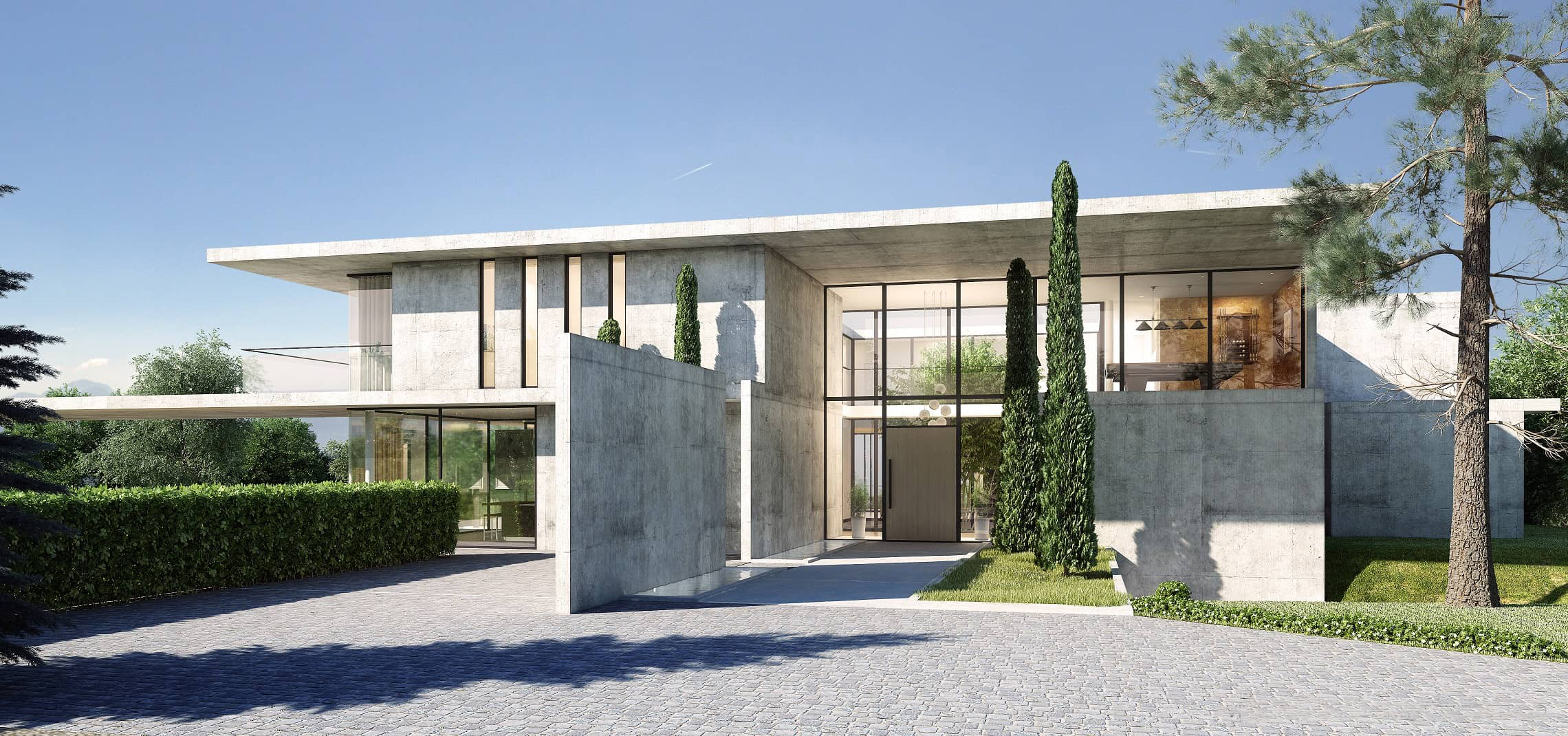 Modern luxury house over the Lake Leman in Thonon-les-Bains Architects Vielliard Francheteau