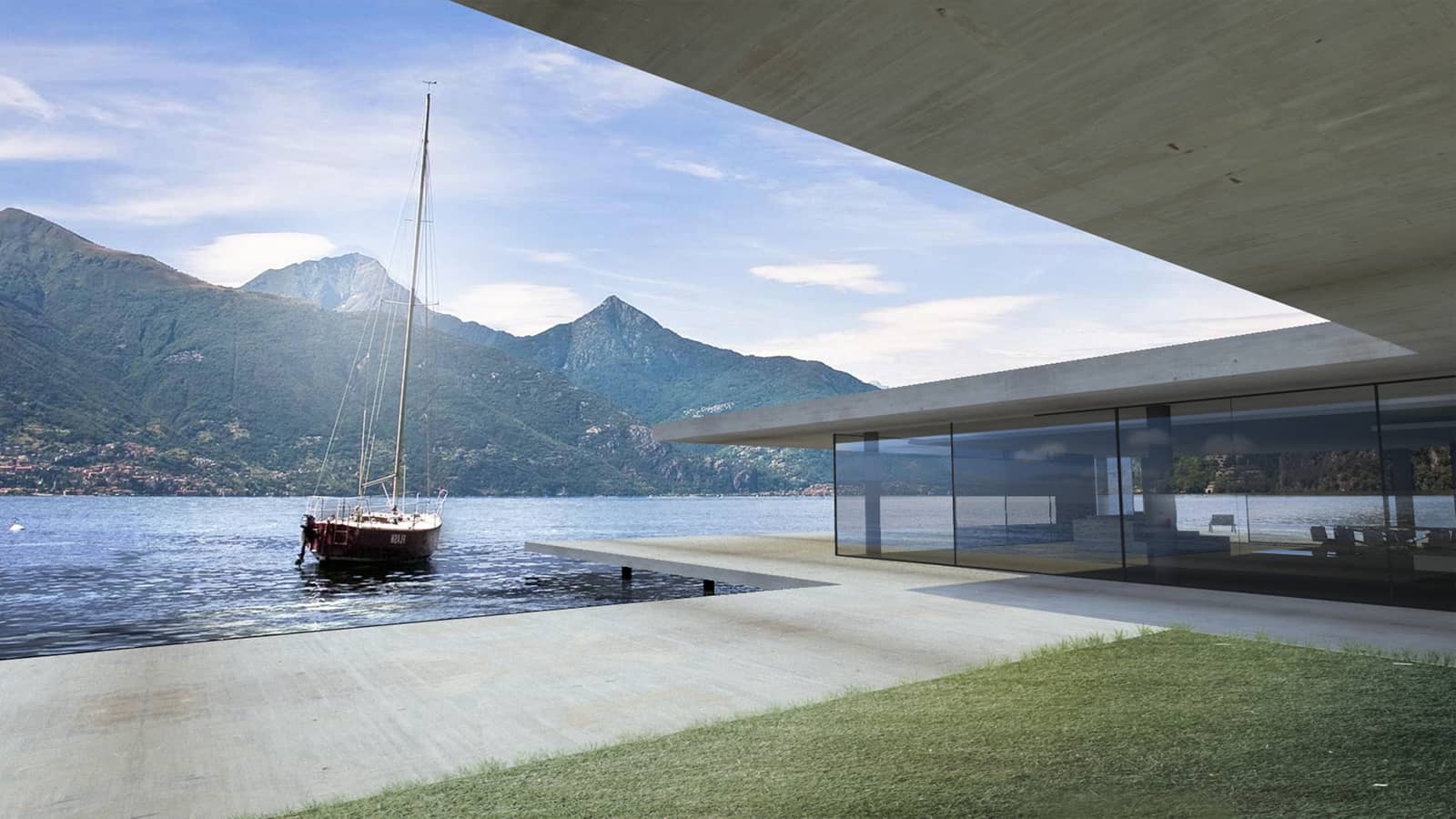 Contemporary villa with lake view Architects Vielliard Francheteau