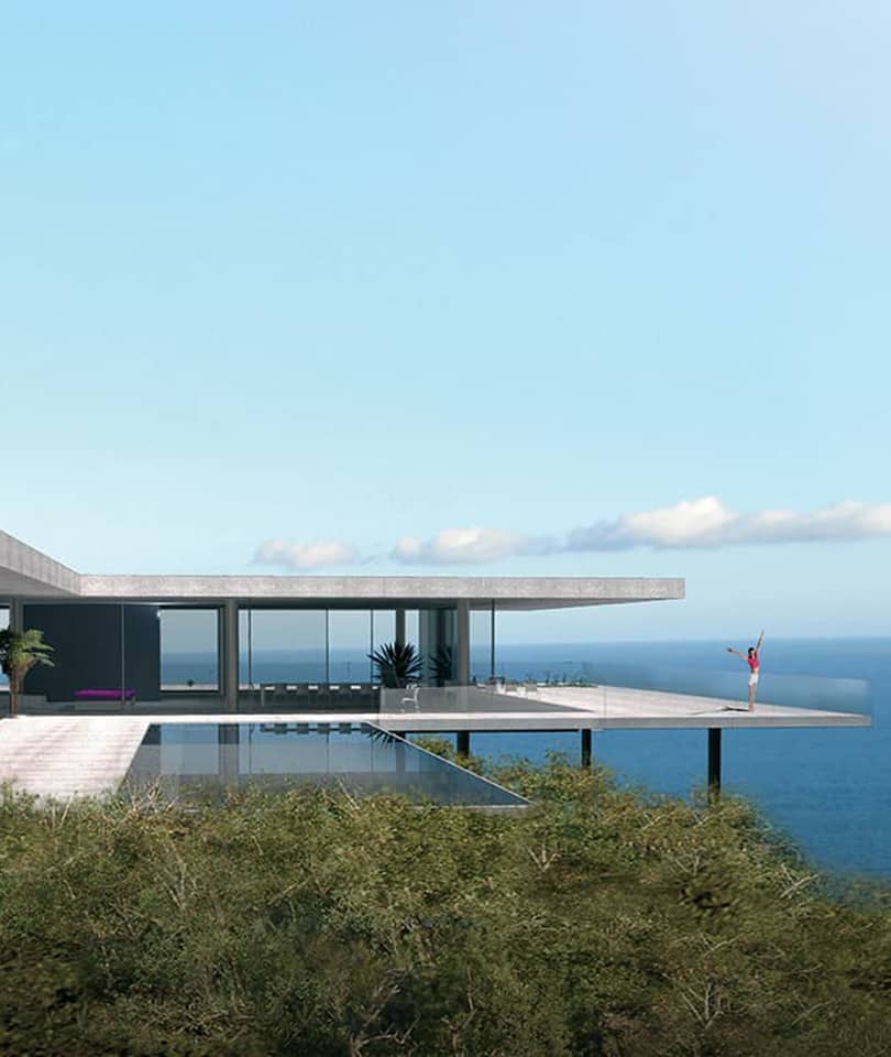 Contemporary House with Sea view in Cap Corse by French Architects Vielliard Francheteau