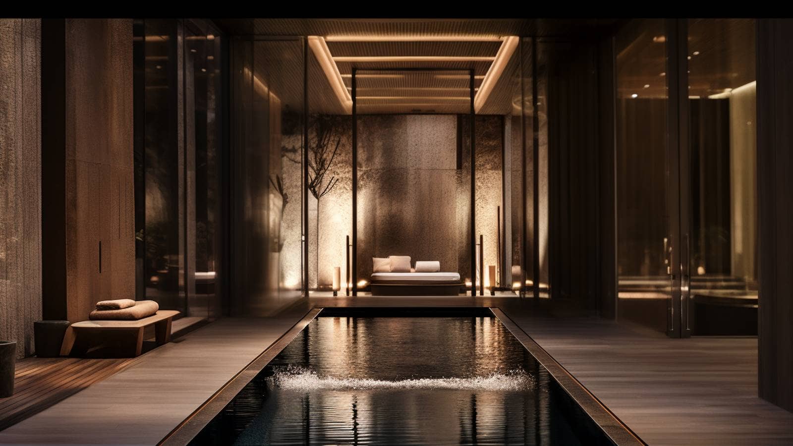 Luxury private Wellness SPA by architects Vielliard and Francheteau