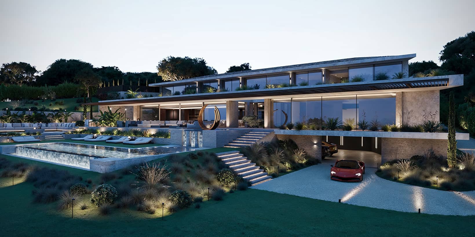 Luxury contemporary house by the sea Sainte-Maxime