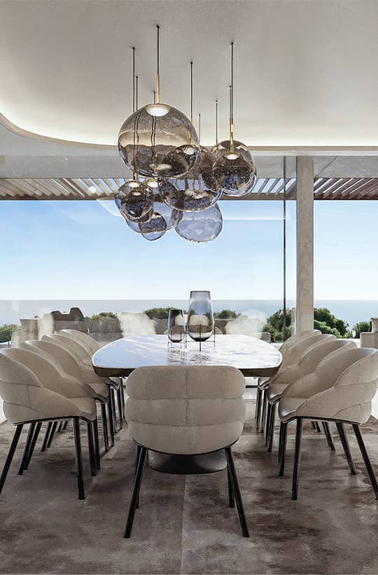 Dining room by the sea