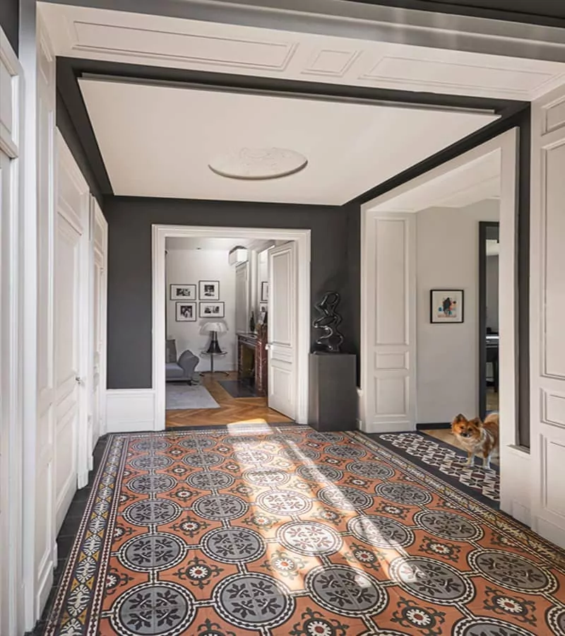 luxury interior renovation designed by vielliard francheteau architect in lyon