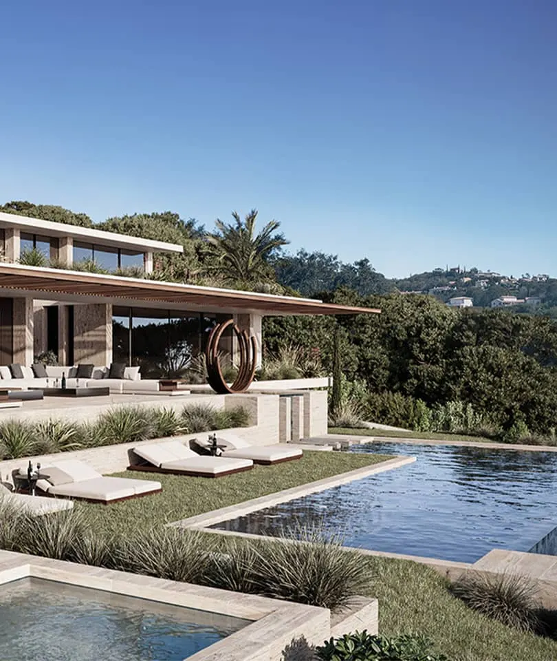 luxury villa wiew with the see sainte maxime